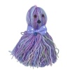 Ahtapot Şekilli Zilli Ve İpli Rengarenk Püsküllü Sevimli Kedi Oyuncağı (5381)