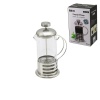FRENCH PRESS METAL KAFES - METAL KAPAK 350ML CAM BİTKİ SÜZGEÇİ (5381)