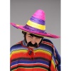 Sombrero Meksika Şapkası Renkli Örme Hasır Yetişkin Boy