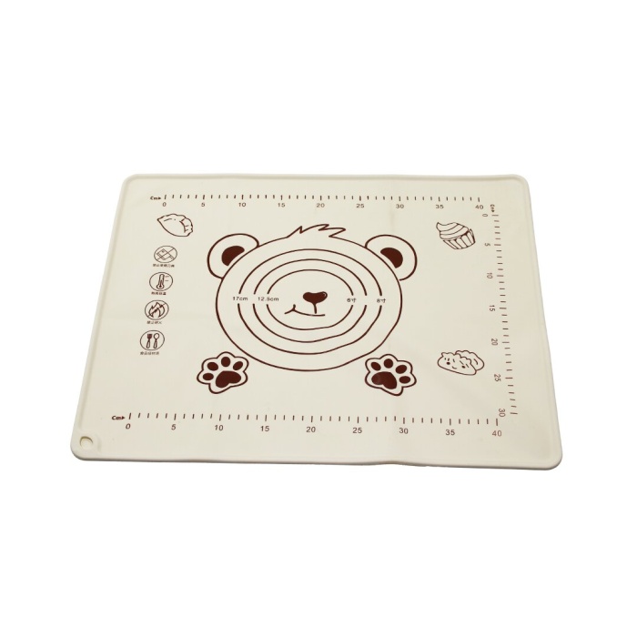 DİKDÖRTGEN  40X50CM  RENKLİ SİLİKON  HAMUR MATI  ÖLÇEK ÇİZİMLİ   240GR (5381)