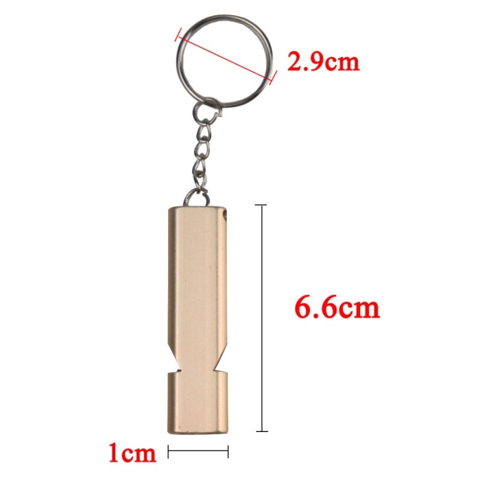 S.O.S Acil İmdat Düdüğü Alüminyum Islık Anahtarlık Kamp Yürüyüş Aksesuar Araçları (5381)