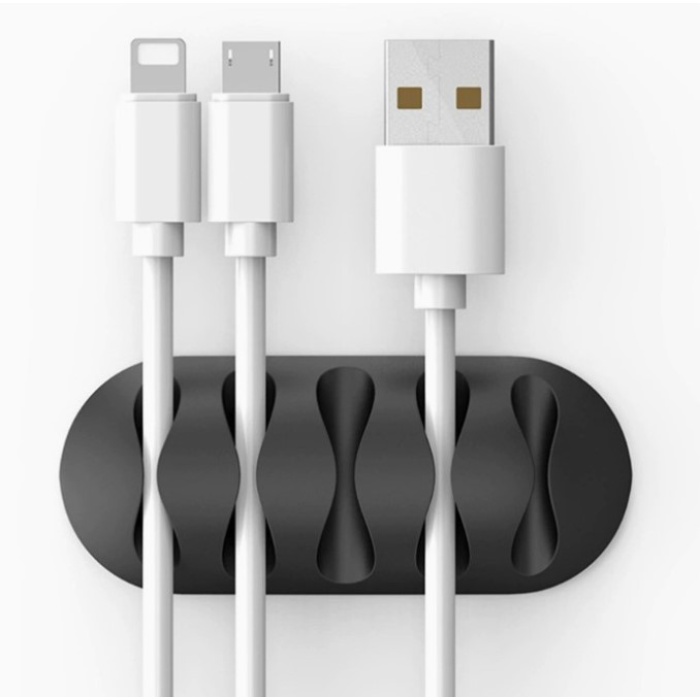 Kablo Tutucu 5 Kanallı 3lü Siyah (5381)