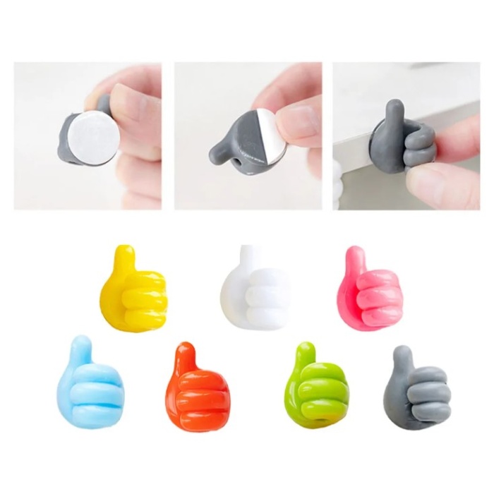 El Şeklinde Kauçuk Çok Amaçlı Kablo Tutacak 10 Adet (5381)