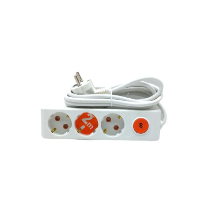 3LÜ ANAHTARLI 2MT.UZATMA KABLO GRUP PRİZ (5381)