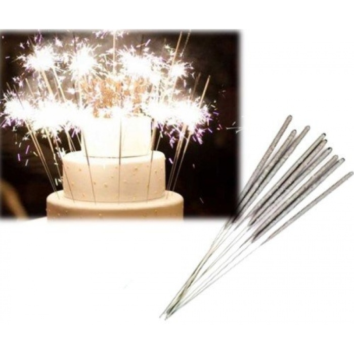 Uzun Tel Maytap Pasta Maytabı Kına Gecesi Bekarlığa Veda Maytap 25 cm 10 Adet (5381)