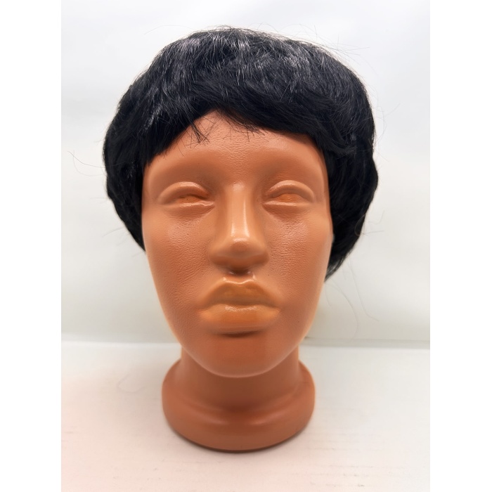 Siyah Renk Kısa Kesim İçi Astarlı Erkek Peruğu (5381)