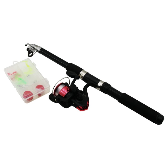 OLTA SETİ TAKIMI ORTA BOY ÇANTALI 2.10MT. TELESKOPİK KAMIŞ - OLTA MAKİNESİ - AKSESUAR KUTUSU (5381)