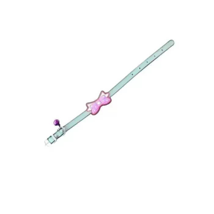 Kurdeleli ve Zilli Silikon Kedi Tasması