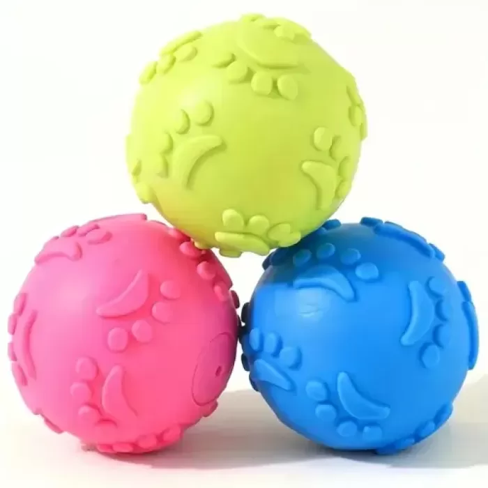 Pati Desenli Dayanıklı Köpek Isırma Topu