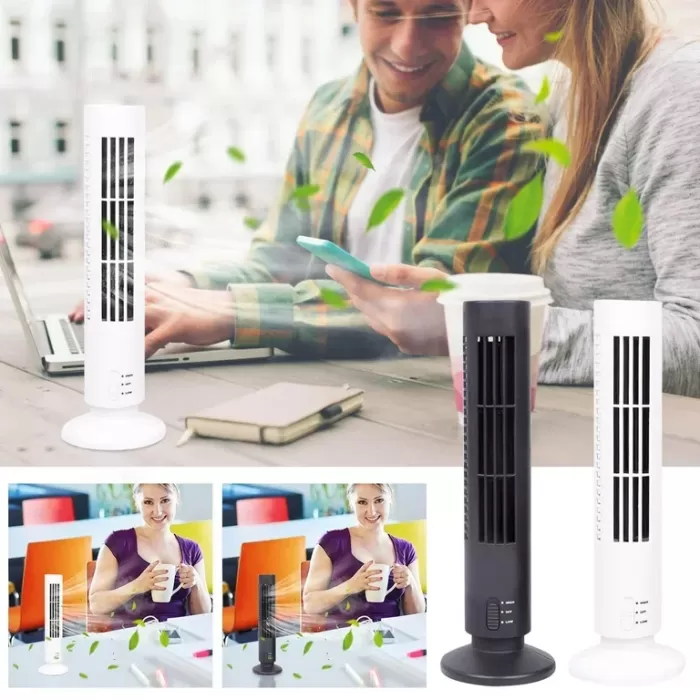 Kule Tipi USB Elektrik Fan Yapraksız Klima Fanı (5381)