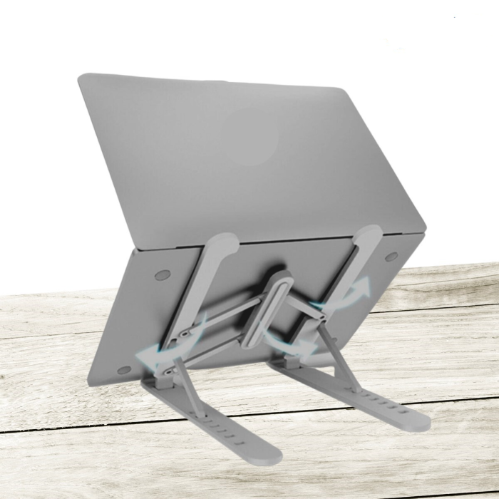 Ayarlanabilir Plastik Dizüstü Destek Tabanı Katlanabilir Taşınabilir Laptop Sehpası Yükseltici (5381)