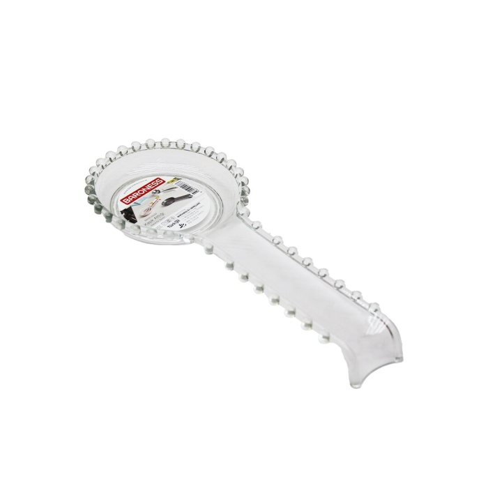 ŞEFFAF - PLASTİK BONCUKLU KEPÇE KAŞIK ÇIRPICI ALTLIK (5381)