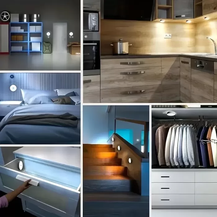 Hareket Sensörlü Usb Şarjlı Led Işık Lamba (5381)