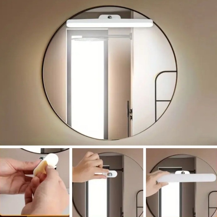 Dokunmatik USB İle Şarj Olabilen 27 cm Led Aydınlatma Makyaj Aynası Işığı (5381)