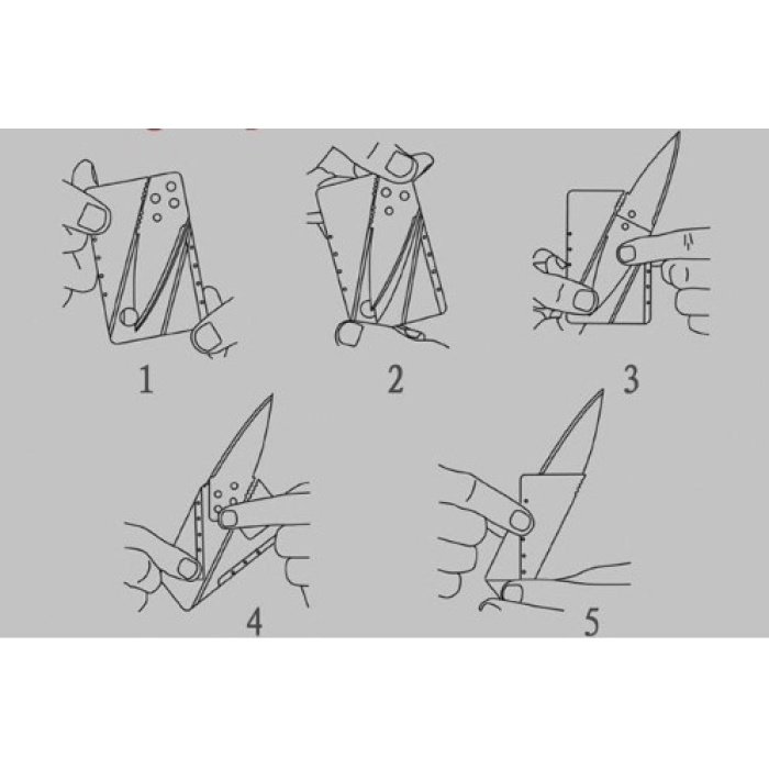 Kredi Kartı Şeklinde Bıçak (Kutusuz) (5381)