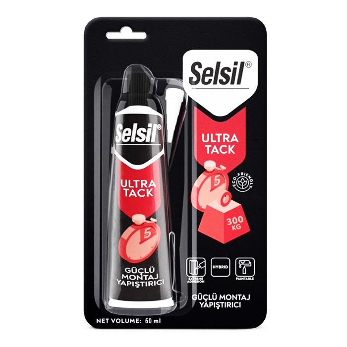 SELSİL MONTAJ YAPIŞTIRICI BEYAZ ULTRA TACK 60ML (5381)