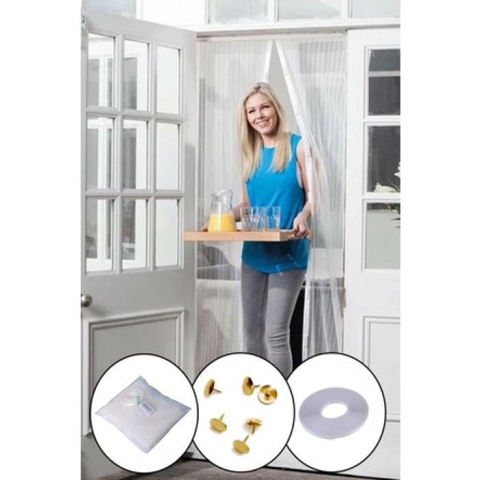 Mıknatıslı Kapı Sinekliği Tül Perde 105 x 205 cm (5381)