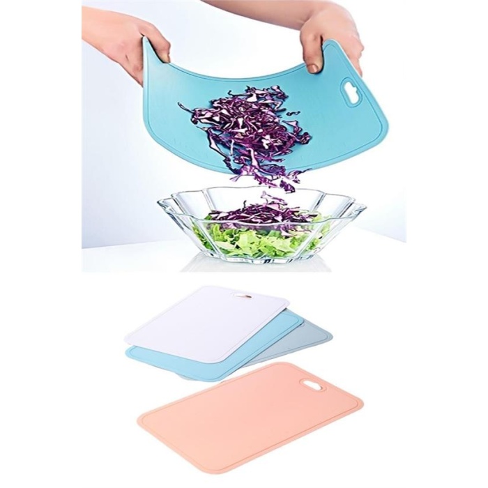 Bükülebilir Esnek Kesme Matı Meyve Sebze Doğrama Kesme Tahtası 20x30 cm (5381)