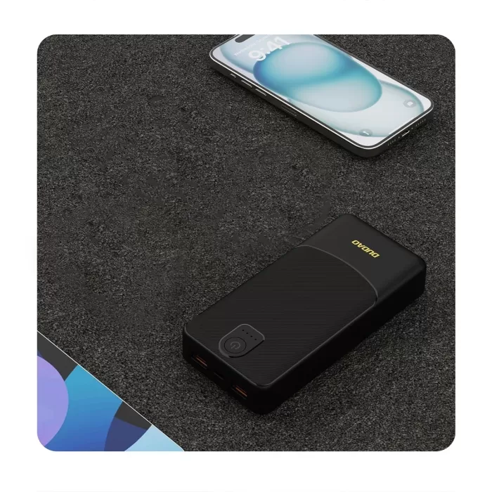 Powerbank Dudao K10Pro 2.4A 20000mAh 2 x USB-A - Siyah (5381)