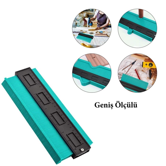 Çok Fonksiyonlu Plastik Kontur Ölçüm Cihazı Ahşap Fayans Şekillendirme Kalıbı (5381)