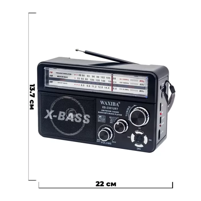 Nostaljik Radyo WAXIBA Nostaljik Radyo Bluetooth Fm Usb XB-2301RT (5381)