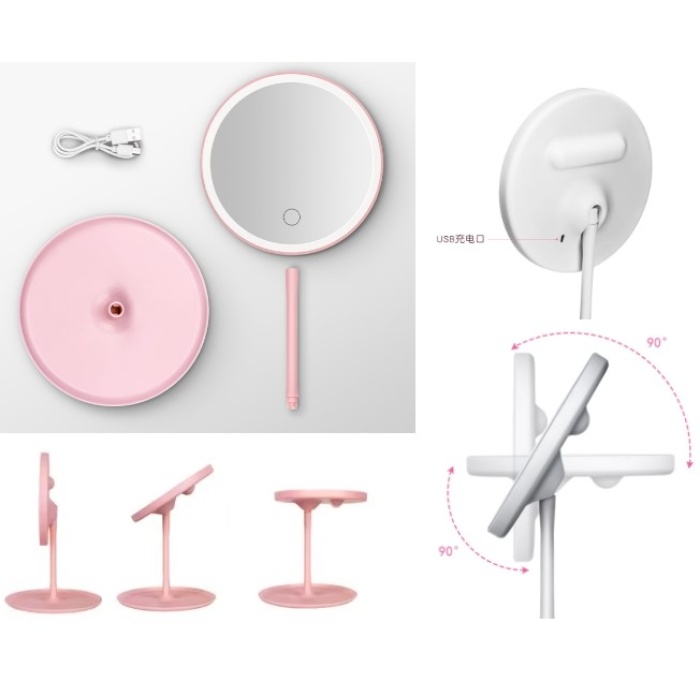 Led Işıklı Dokunmatik Makyaj Aynası 3 Kademeli Işık Ayarlı (5381)