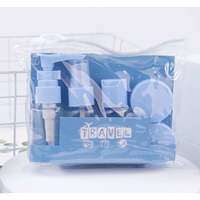 6 Parça Renkli Kapaklı Seyahat İçin Boş Şişe Seti (5381)