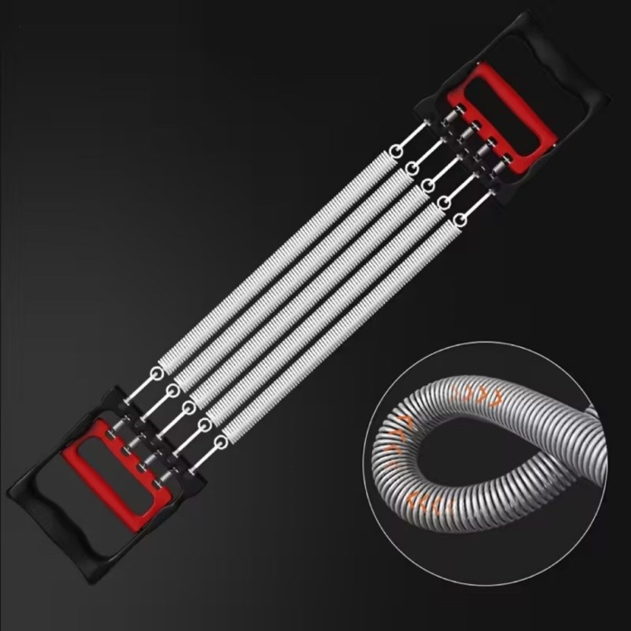 Göğüs Genişletme ve Kuvvet Egzersiz Aleti – 5 Yaylı 5 Kademeli Ayarlanabilir Fitness ve Kuvvet Antrenmanı Ekipmanı (5381)