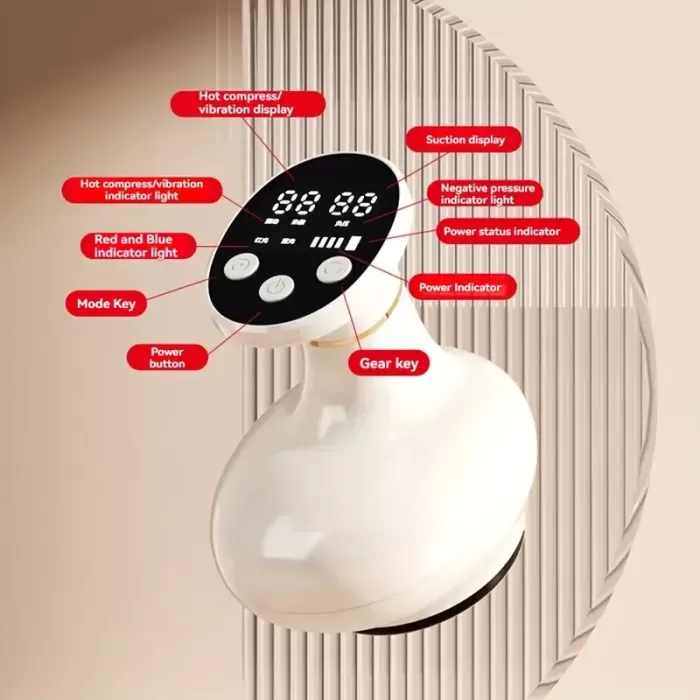 Sıcaklık Emişli Bardak Çekme Terapisi, Vakumlu Masaj Aleti,Terapi Cihazı Masaj Cihazı (5381)