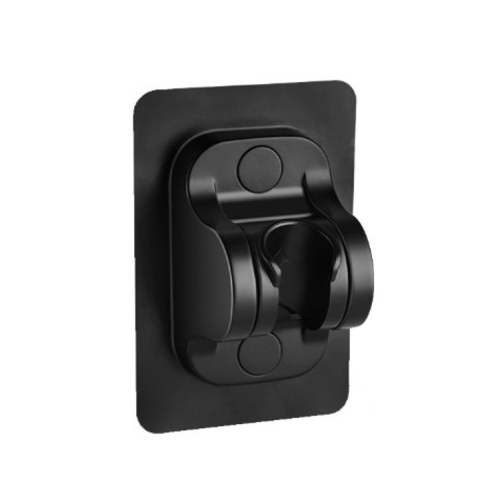 Yapışkanlı Duş Başlığı Tutucu Ayarlı Siyah (5381)