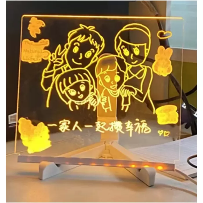 Led Işıklı Çizim Tahtası (20x20cm) (5381)