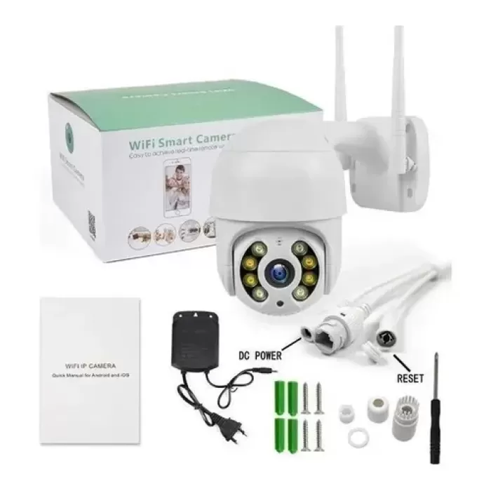 Full Hd 1080P IP66 Wifi Akıllı Haraket Sensörlü Takip 4x Zoom Su Geçirmez Ip Kamera (5381)