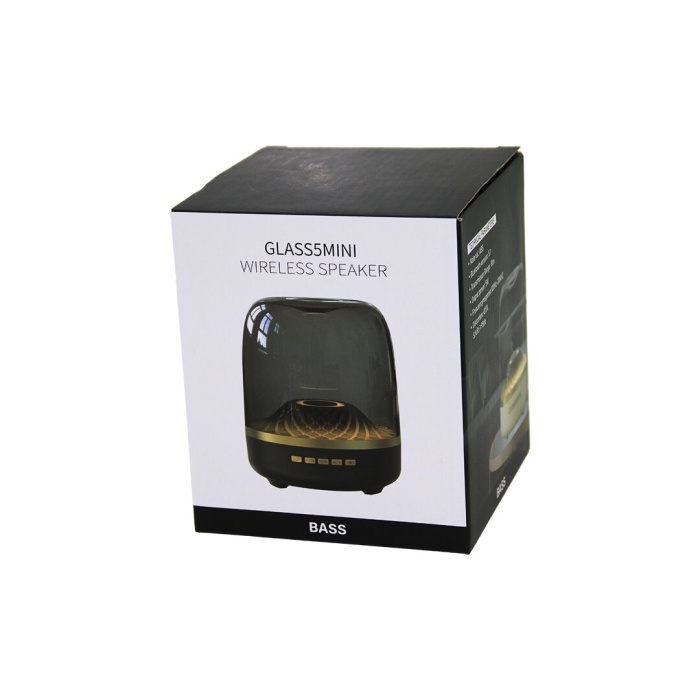 MİKA KRİSTAL FANUS MODEL   WİRELESS   USB ŞARJLI  SPEAKER HOPARLÖR  RGB IŞIKLI   AUX - TF - DC5V (5381)