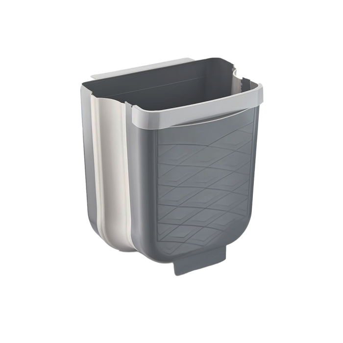 GRİ KATLANABİLİR MUTFAK ÇÖP KOVASI 6LT (5381)
