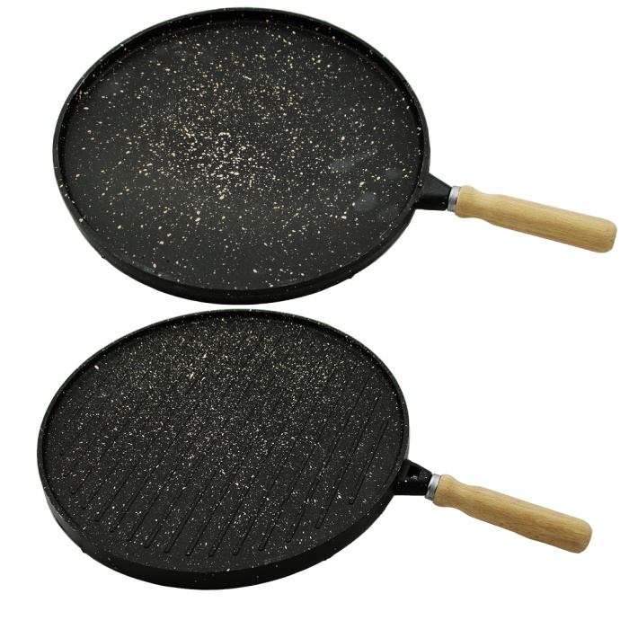 ÇİFT TARAFLI DÖKÜM GRANİT BAZLAMA - GÖZLEME TAVASI 36CM (5381)