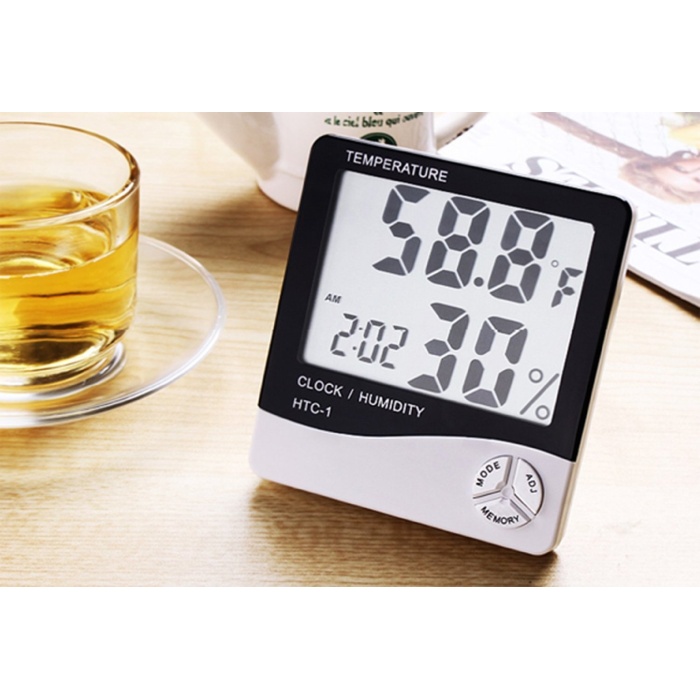 Masaüstü Dijital Termometre  Nem Ölçer Higrometre (5381)
