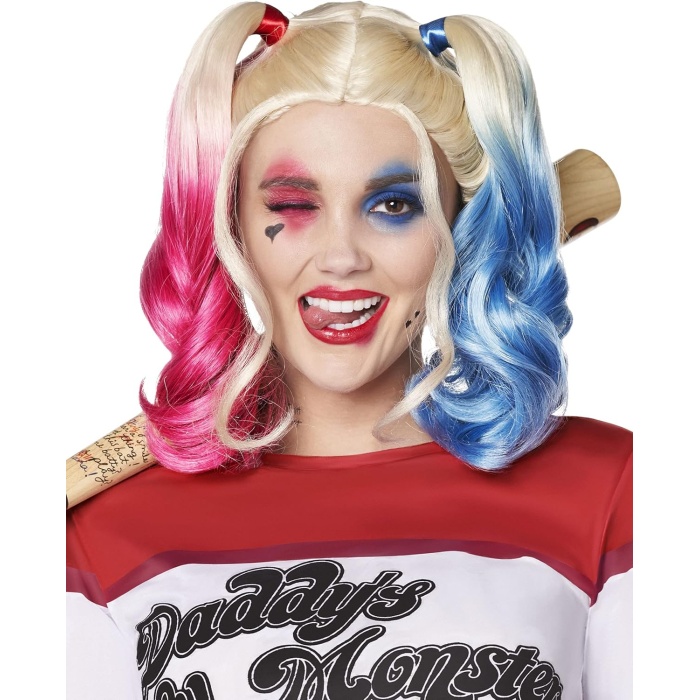 Suicide Squad Harley Quinn Kostüm Peruk (5381)