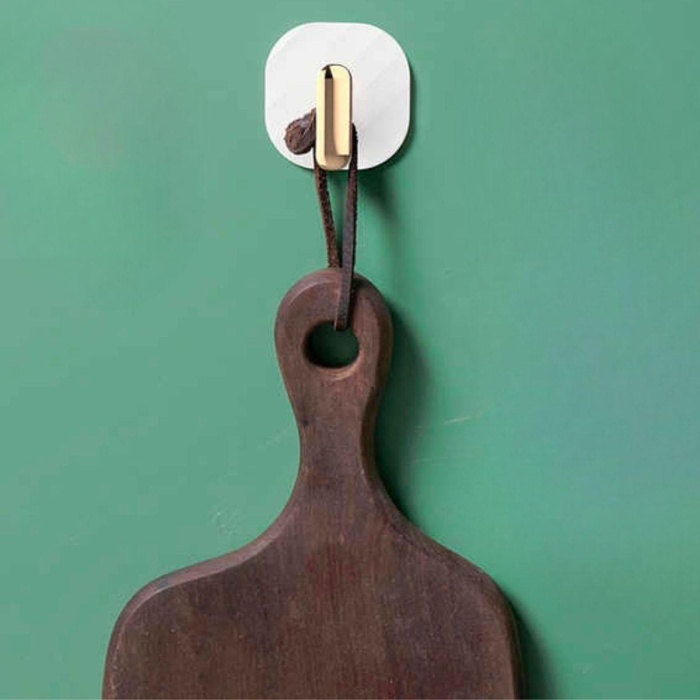 2li Yapışkanlı Retro Askılık Dolap Kapak Kulpu Beyaz (5381)