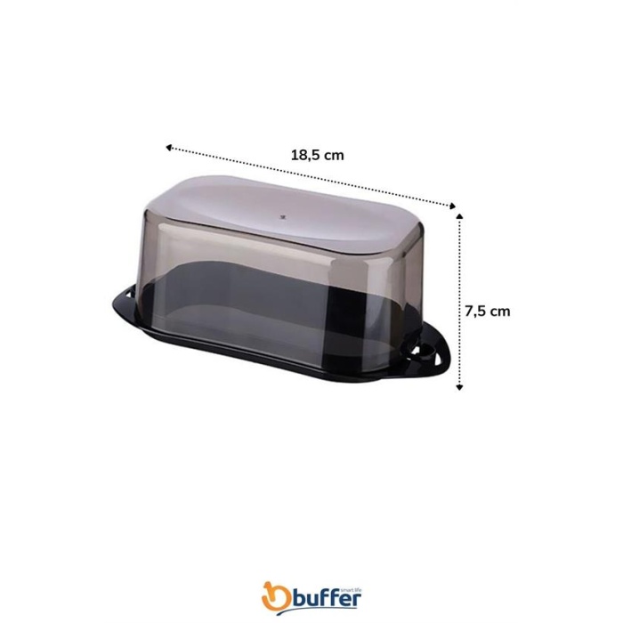 Kilitli Plastik Kapaklı Kahvaltılık Tereyağlık Peynirlik Erzak Saklama Kabı Ap-9428 (5381)