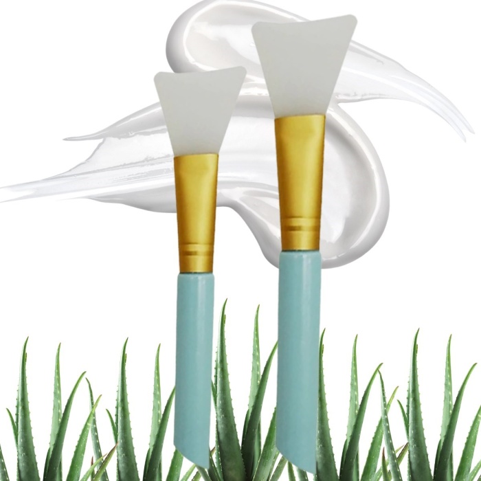 2li Silikon Temizlemesi Kolay Kullanılabilen Yüz Cilt Bakımı Maske Ve Krem Spatulası (5381)