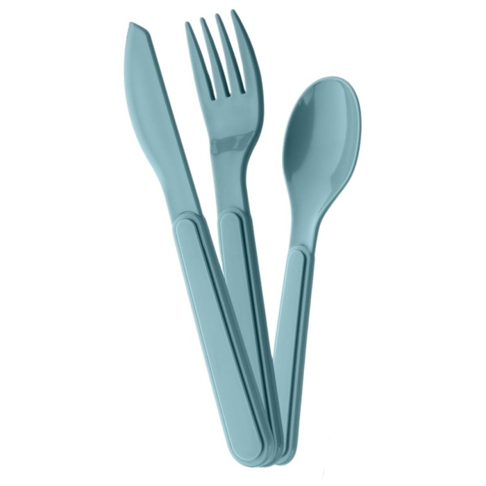 Kendiliğinden Kutulu Hijjenik Plastik Piknik Tipi Çatal Kaşık Bıçak Seti (5381)