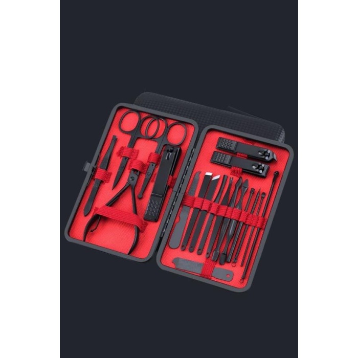 18 Parça Çanta Tipi Manikür Pedikür Tırnak Bakım Seti (5381)