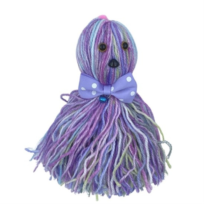 Ahtapot Şekilli Zilli Ve İpli Rengarenk Püsküllü Sevimli Kedi Oyuncağı (5381)