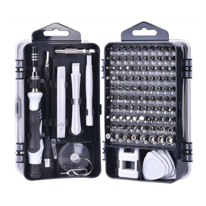 115 in 1 Hassas Tornavida Onarım Alet Manyetik Sürücü Kitli Elektronik Hassas Tornavida Seti (5381)