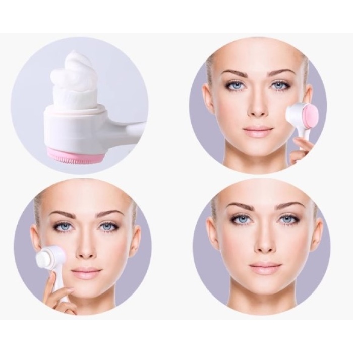 Çift Taraflı 3D Yumuşak Yüz Bakım Fırçası (5381)