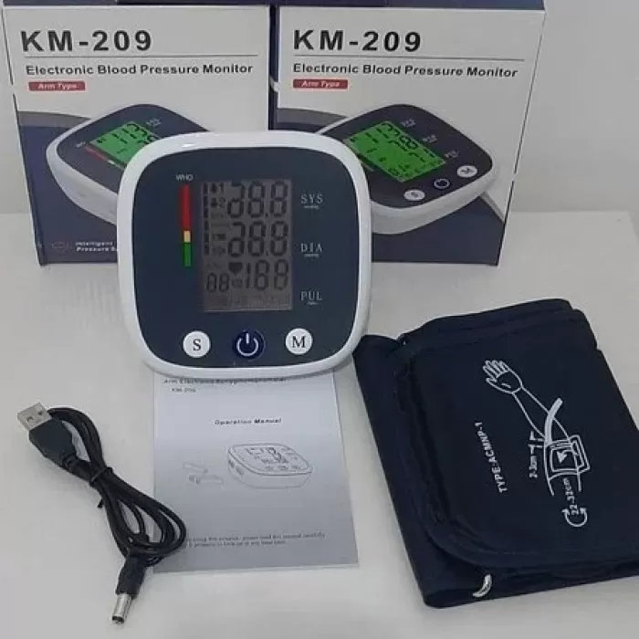 Otomatik Dijital Lcd Elektronik Tansiyon Aleti Kol Tipi Km-209 Akıllı Basınç Sistemi (5381)