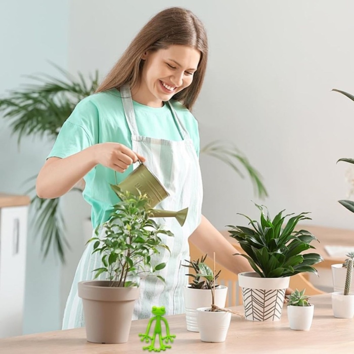 Kurbağa Şeklinde Bitki Sabitleyici – Bahçe ve İç Mekan Bitkileri İçin Dal ve Gövde Destek Aparatı, Çok Amaçlı Bitki Tutucu Klips (5381)