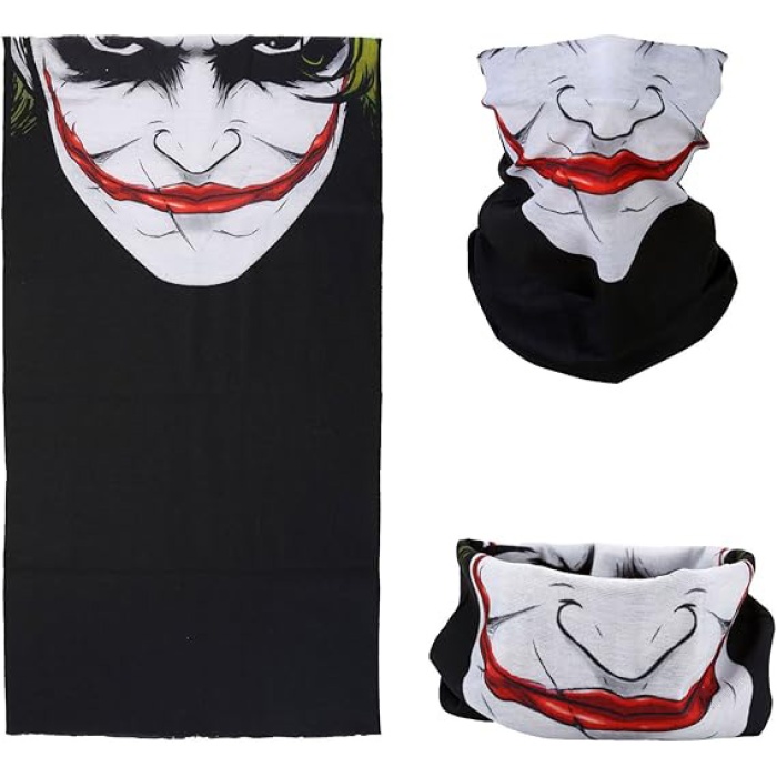 Joker Desenli Çok Amaçlı Buff – Yüz, Boyun ve Bandana Maskesi 5 No (5381)