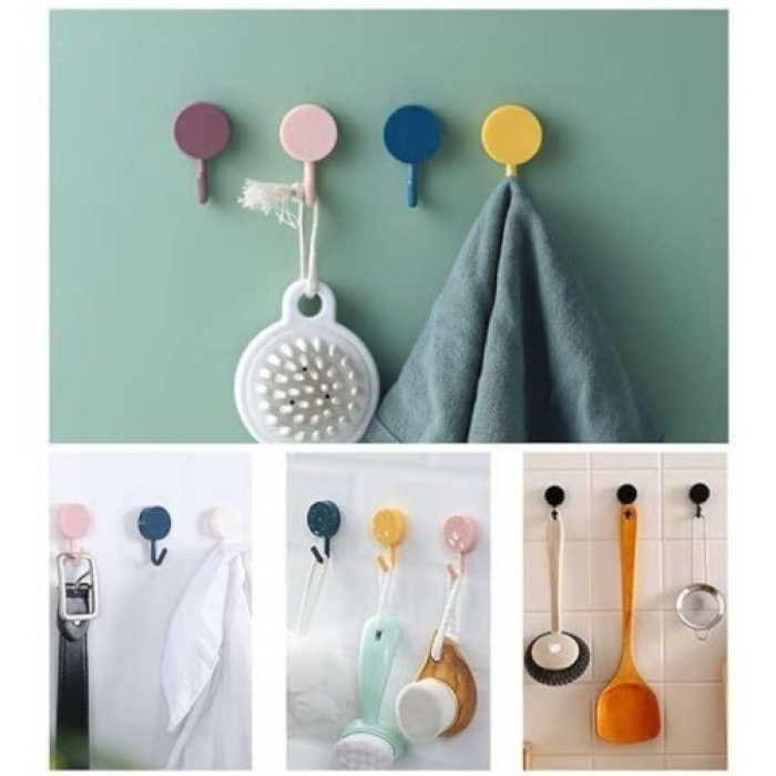 Kendinden Yapışkanlı Renkli Duvar Askısı