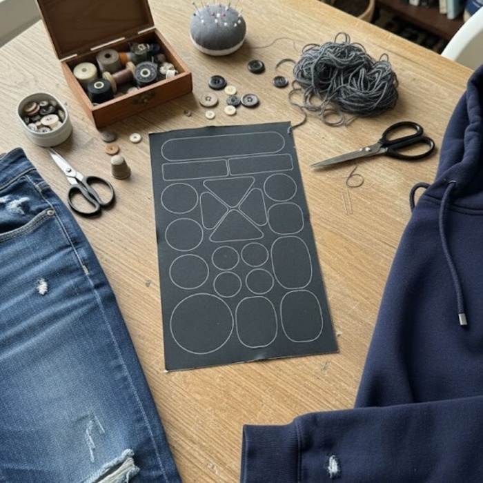 Siyah Yapışkanlı Yama Bantları – Delik Kapatma, Yırtık ve Aşınma İçin Güçlü Tamir Bandı (5381)